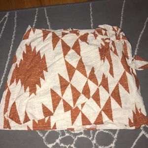 Aztec print mini skirt